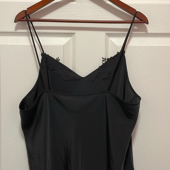 Vintage Club PRIVE brand Sexy Black Beaded Lacy Spaghetti Strap Nightie Size 36 - Picture 7 of 10